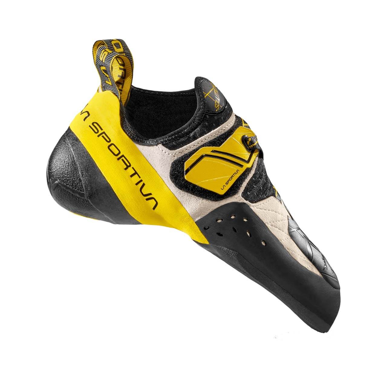 La Sportiva Solution Kletterschuh - White/Yellow, 43.5 von La Sportiva}