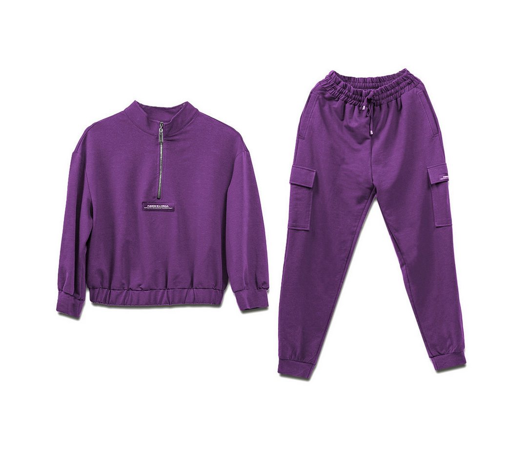 LaMarta Trainingsanzug Fleece-Trainingsanzug in Lila, Sportanzug für Fitness und Freizeit LaMarta Trainingsanzug Fleece-Trainingsanzug in Lila, Sportanzug für Fitness und Freizeit von LaMarta