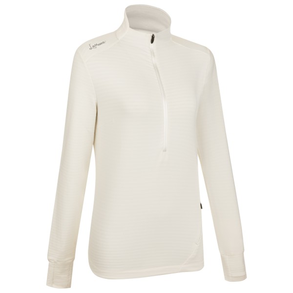 LaMunt - Women's Nora Long Sleeve Zip Tee - Longsleeve Gr 44 beige/weiß LaMunt - Women's Nora Long Sleeve Zip Tee - Longsleeve Gr 44 beige/weiß von LaMunt