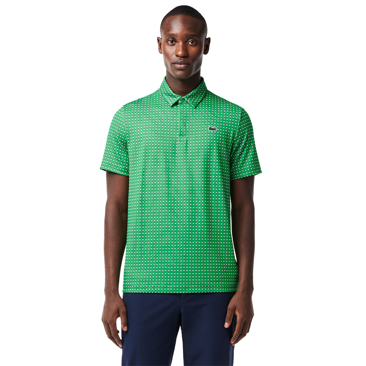 Lacoste Men's All-Over Print Golf Polo Shirt, Mens, Green, Small | American Golf von Lacoste
