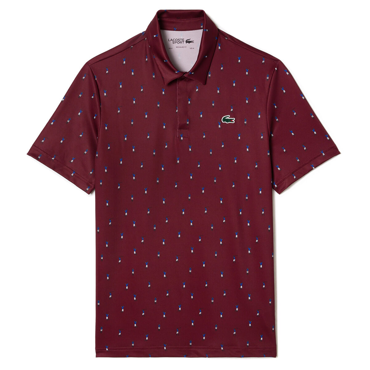 Lacoste Men's All-Over Print Golf Polo Shirt, Mens, Zin/hilo, Medium | American Golf von Lacoste