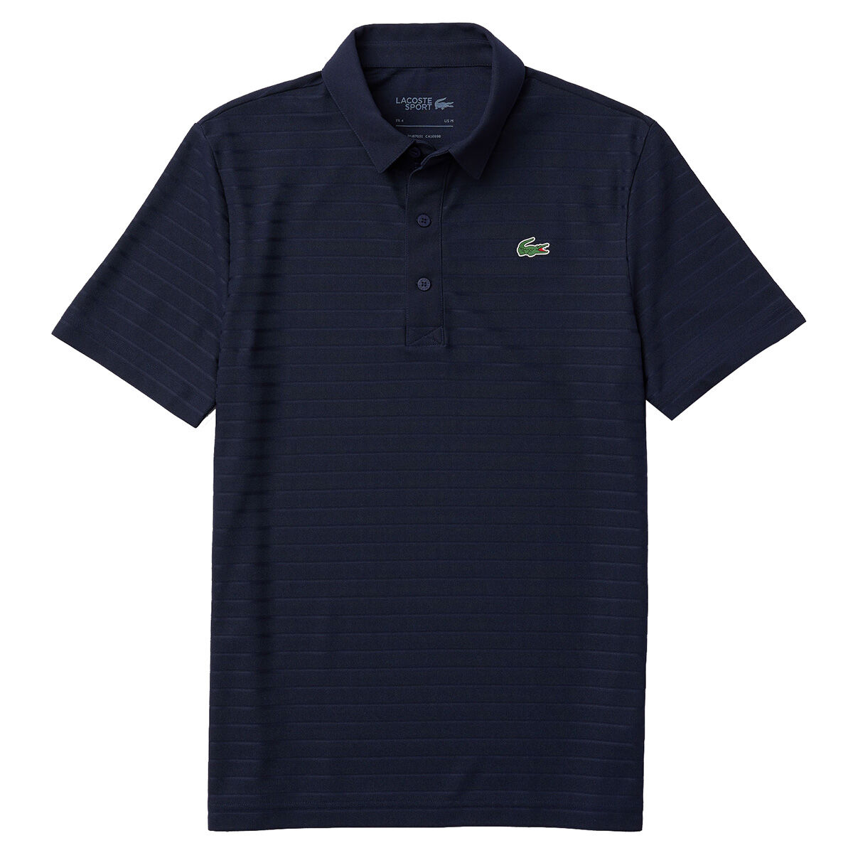 Lacoste Men's SPORT Fine Stripe Golf Polo Shirt, Mens, Navy blue, Small | American Golf von Lacoste