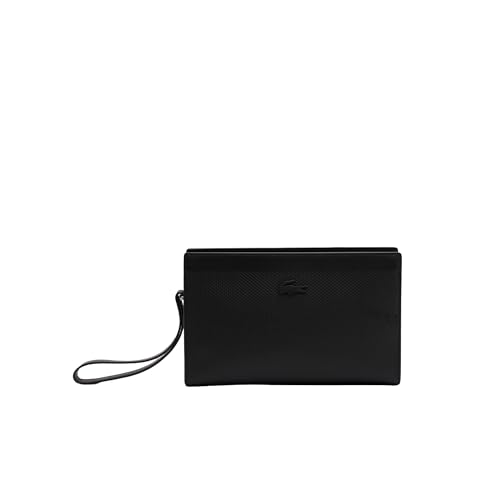 Lacoste NH4558CE Kulturbeutel aus Leder für Damen, Schwarz, Einheitsgröße, Schwarz, Talla única, kosmetiktasche von Lacoste