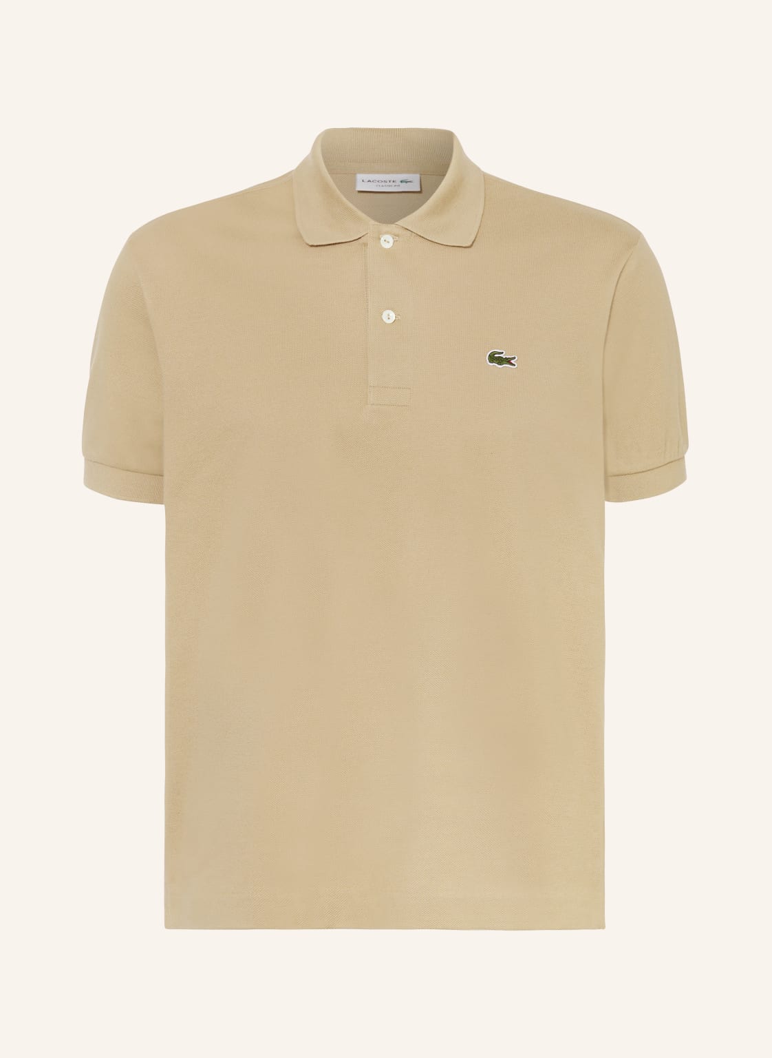Lacoste Piqué-Poloshirt Classic Fit beige von Lacoste