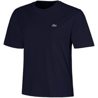 Lacoste Relaxed Fit Plain Soft T-Shirt Damen in dunkelblau von Lacoste