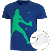 Lacoste T-Shirt Plus Gratisartikel Herren in blau, Größe: M von Lacoste