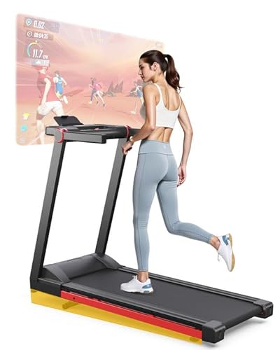 Lacuffy Walking Pad Geeignet für High-Tech-Geräte, Raceable Laufband Klappbare Max 136 158kg, Laufband für Zuhause mit APP-Steuerung, Laufband Faltbares mit KI-Training und Multi-Runner-Rennen Lacuffy Walking Pad Geeignet für High-Tech-Geräte, Raceable Laufband Klappbare Max 136 158kg, Laufband für Zuhause mit APP-Steuerung, Laufband Faltbares mit KI-Training und Multi-Runner-Rennen von Lacuffy