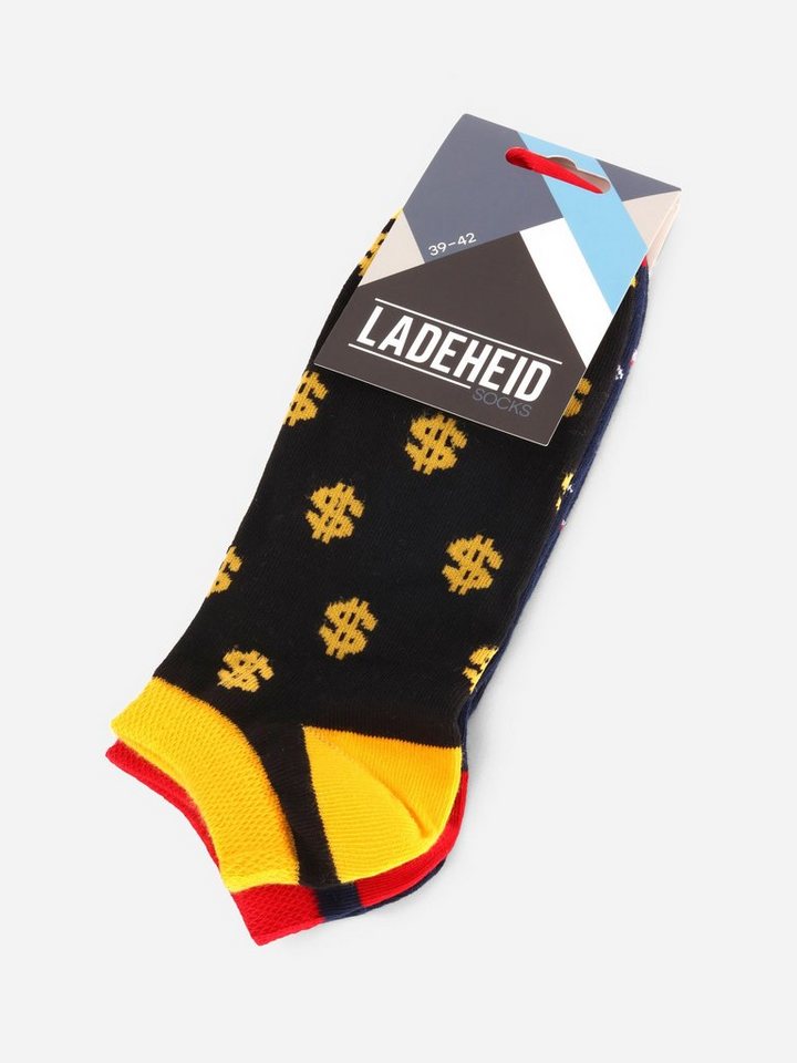 Ladeheid Socken Damen und Herren 3er Pack Sneaker Socken AT005 Ladeheid Socken Damen und Herren 3er Pack Sneaker Socken AT005 von Ladeheid