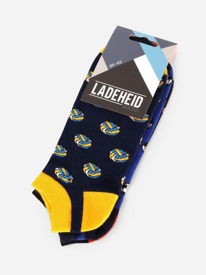 Ladeheid Socken Damen und Herren 3er Pack Sneaker Socken AT005 Ladeheid Socken Damen und Herren 3er Pack Sneaker Socken AT005 von Ladeheid