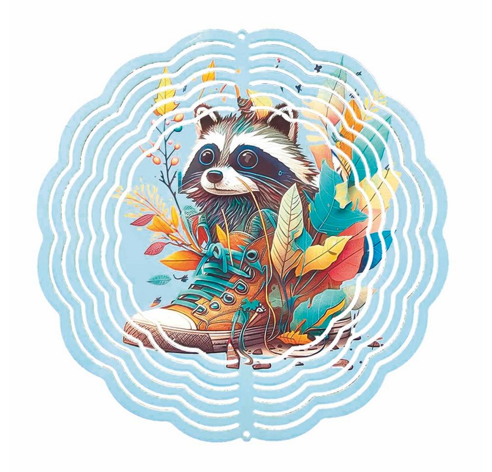 Ladreas Windspiel Edelstahl 3D Windspiel Windspinner 20cm Waschbär Sneaker WI123 Ladreas Windspiel Edelstahl 3D Windspiel Windspinner 20cm Waschbär Sneaker WI123 von Ladreas