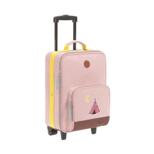 LÄSSIG Kinder Trolley Reisekoffer mit Packriemen und Rollen 18,3 Liter, 46 cm, 3 Jahre/Trolley Adventure Tipi von LÄSSIG