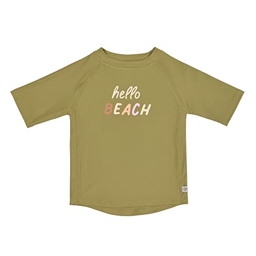 Lässig Schwimmshirt Badeshirt Kurzarm Splash & Fun Hello Beach Moss, 25-36 Monate Gr. 98 von LÄSSIG