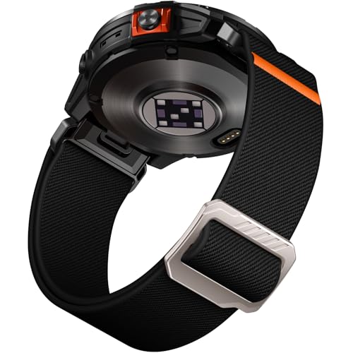 Laffav Armband Kompatibel mit Garmin Fenix 6X Pro Armband/Fenix 6X/Fenix 7X Pro/Fenix 7X Armband, Nylon QuickFit 26mm Ersatzband für Garmin Fenix 5X/Plus/Instinct 2X Solar/Epix Pro Gen 2 51mm,Schwarz Laffav Armband Kompatibel mit Garmin Fenix 6X Pro Armband/Fenix 6X/Fenix 7X Pro/Fenix 7X Armband, Nylon QuickFit 26mm Ersatzband für Garmin Fenix 5X/Plus/Instinct 2X Solar/Epix Pro Gen 2 51mm,Schwarz von Laffav