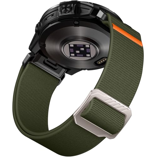 Laffav Kompatibel mit Garmin Fenix 6 Pro Armband/Fenix 6/Fenix 5/Fenix 7 Pro/Fenix 7 Armband, Nylon Elastisch QuickFit 22mm Ersatz Armband für Garmin Instinct/Epix Gen 2/Forerunner 965/955, ArmeeGrün Laffav Kompatibel mit Garmin Fenix 6 Pro Armband/Fenix 6/Fenix 5/Fenix 7 Pro/Fenix 7 Armband, Nylon Elastisch QuickFit 22mm Ersatz Armband für Garmin Instinct/Epix Gen 2/Forerunner 965/955, ArmeeGrün von Laffav