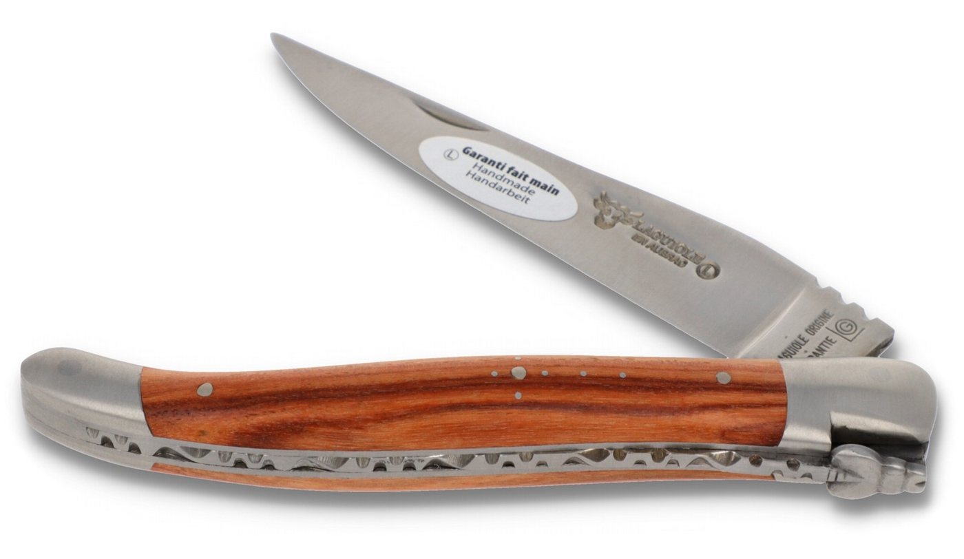 Laguiole en Aubrac Taschenmesser L0212ROIF, Griff 12cm Rosenholz - Verzierte Feder - Stahl satiniert Laguiole en Aubrac Taschenmesser L0212ROIF, Griff 12cm Rosenholz - Verzierte Feder - Stahl satiniert von Laguiole en Aubrac
