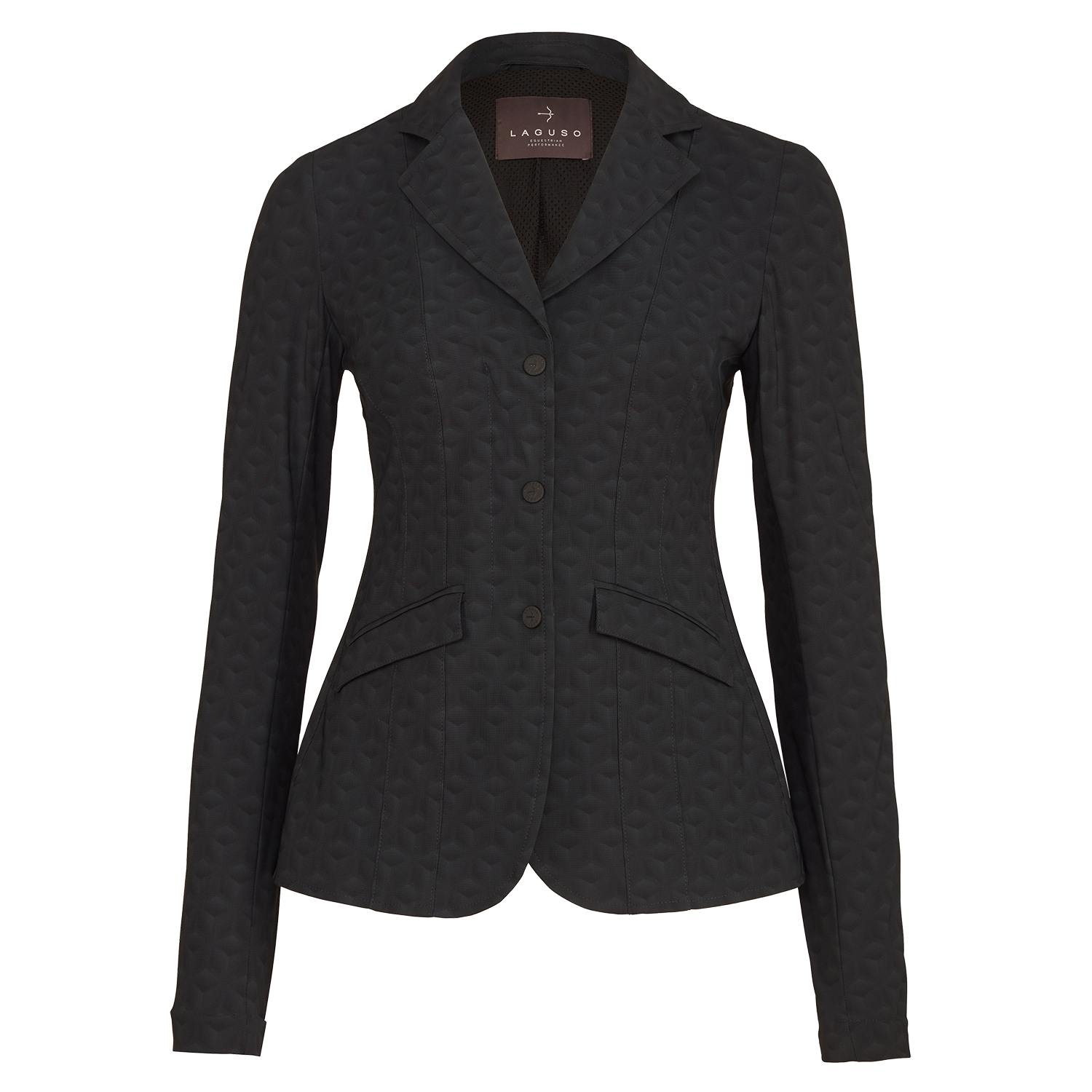 Jacket Jane Tec Midi 3D Nero von Laguso