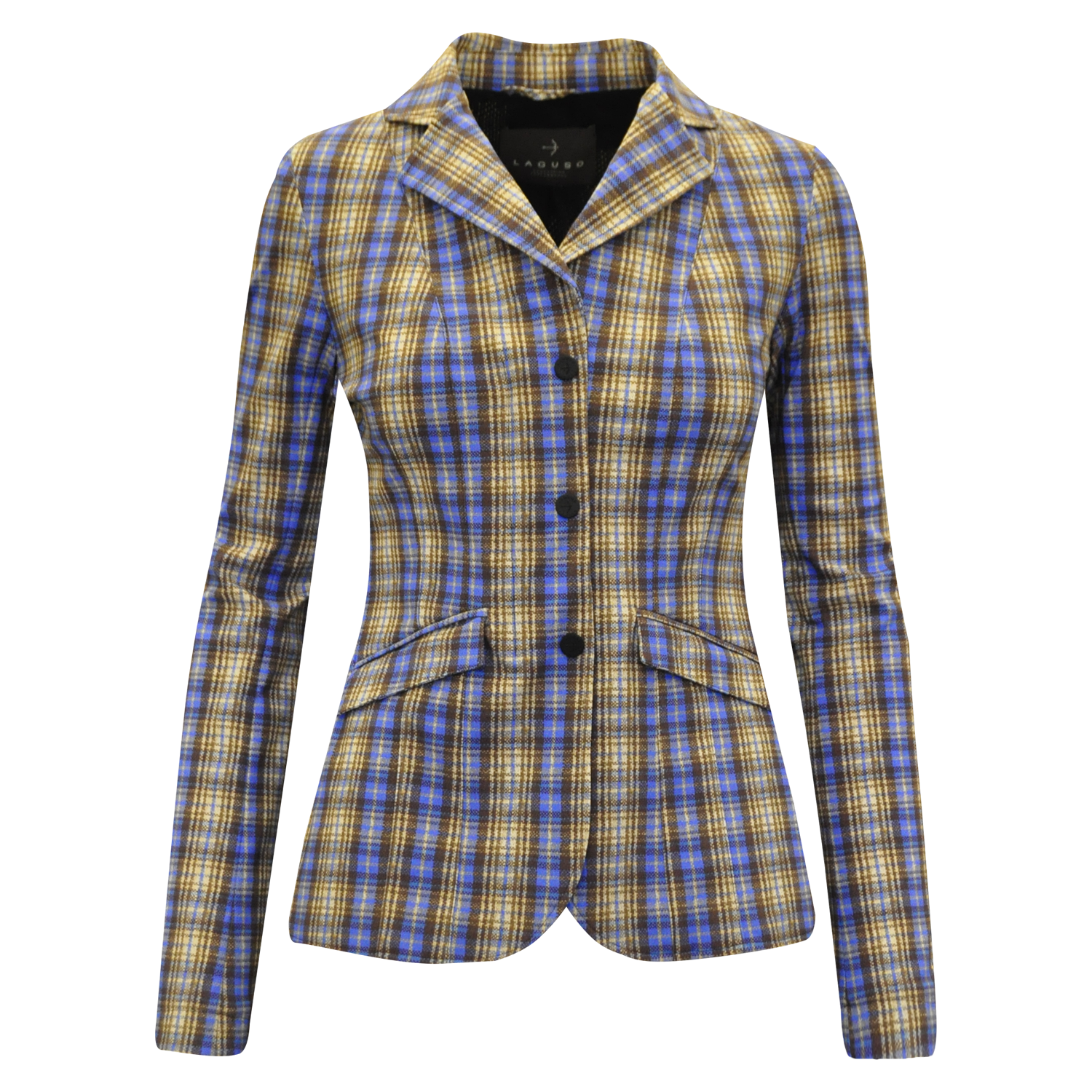 Jacket "Jane Tec Midi" Check Blues von Laguso