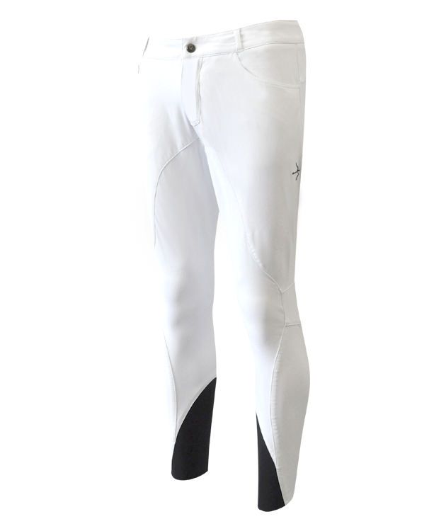 Reithose "Henry 5-Layer" White von Laguso