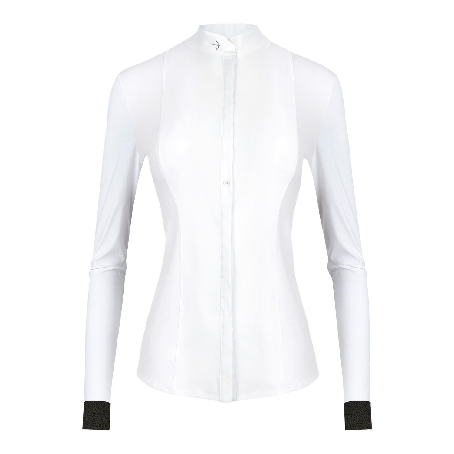 Turnierbluse "Janne" Cuff Leavedots Schoko Turnierbluse "Janne" Cuff Leavedots Schoko von Laguso