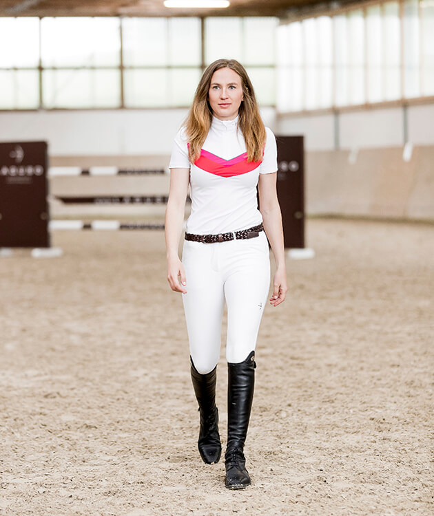 Turniershirt "Vina" Chilly Red Turniershirt "Vina" Chilly Red von Laguso