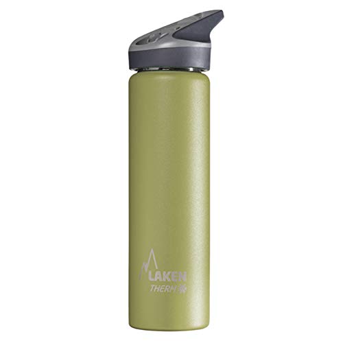 Laken Unisex – Erwachsene Thermoskanne-TJ7K Thermoskanne, Khaki, 18/8-0.75L von Laken