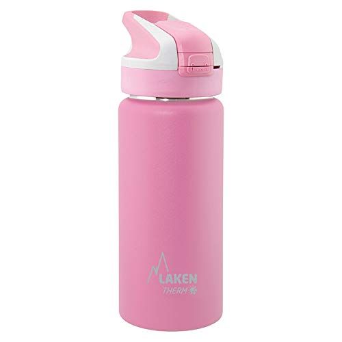 Laken Unisex – Erwachsene Thermoskanne-TS5P Thermoskanne, Rosa, 18/8-0.50L von Laken