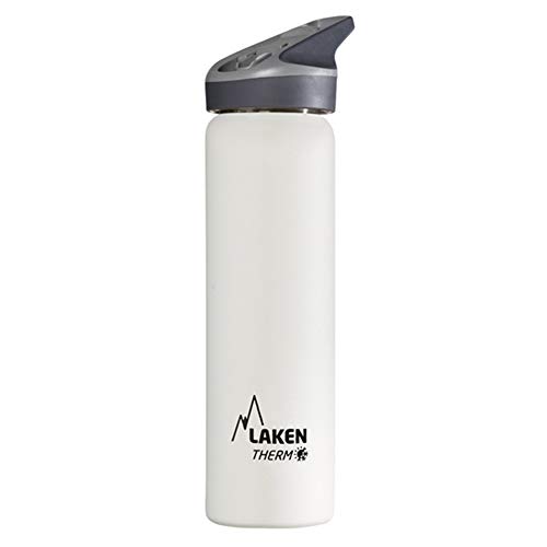 Laken Unisex – Erwachsene Thermoskanne-TJ7B Thermoskanne, Weiß, 18/8-0.75L von Laken