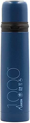 Laken 1 l, Blau, Edelstahl-Thermosflasche mit Verschluss, für Erwachsene, Unisex von Laken