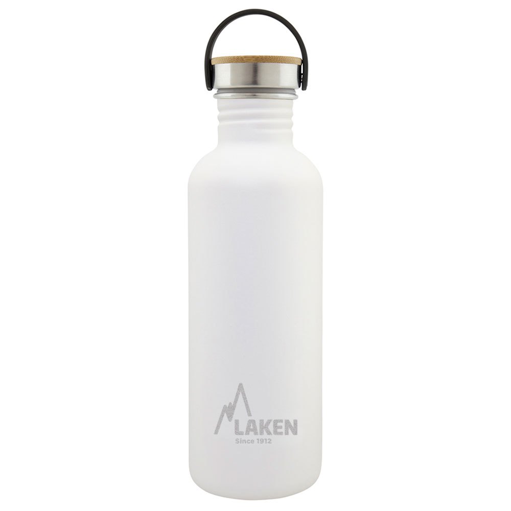 Laken Basic 1l Stainless Steel Bottle Weiß von Laken