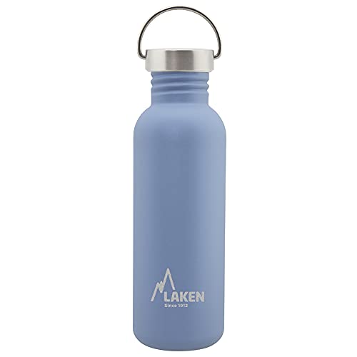 Laken Basic Edelstahlflasche, Trinkflasche Weite Öffnung mit Edelstah Schraubverschluss, BPA frei 0,75L, Blau Laken Basic Edelstahlflasche, Trinkflasche Weite Öffnung mit Edelstah Schraubverschluss, BPA frei 0,75L, Blau von Laken