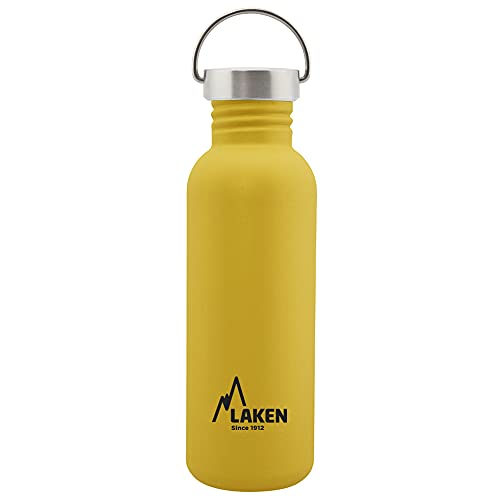 Laken Basic Edelstahlflasche, Trinkflasche Weite Öffnung mit Edelstah Schraubverschluss, BPA frei 0,75L, Gelb Laken Basic Edelstahlflasche, Trinkflasche Weite Öffnung mit Edelstah Schraubverschluss, BPA frei 0,75L, Gelb von Laken