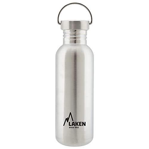 Laken Basic Edelstahlflasche, Trinkflasche Weite Öffnung mit Edelstah Schraubverschluss, BPA frei 0,75L, Silber Laken Basic Edelstahlflasche, Trinkflasche Weite Öffnung mit Edelstah Schraubverschluss, BPA frei 0,75L, Silber von Laken