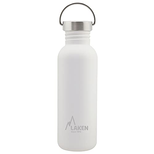 Laken Basic Edelstahlflasche, Trinkflasche Weite Öffnung mit Edelstah Schraubverschluss, BPA frei 0,75L, Weiß Laken Basic Edelstahlflasche, Trinkflasche Weite Öffnung mit Edelstah Schraubverschluss, BPA frei 0,75L, Weiß von Laken