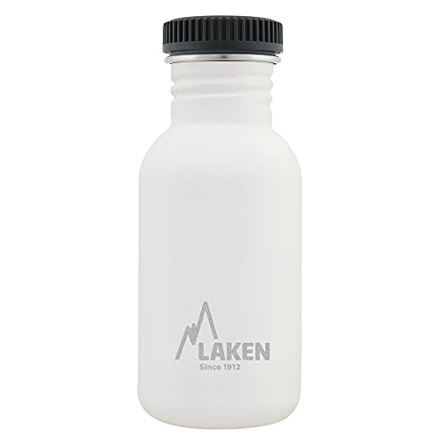 Laken Basic Steel flasche, Edelstahlflasche für Kinder und Erwachsene,Standard Mund und Schraubverschluss, 0,5L Weiß Laken Basic Steel flasche, Edelstahlflasche für Kinder und Erwachsene,Standard Mund und Schraubverschluss, 0,5L Weiß von Laken