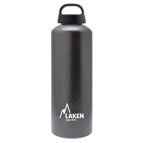 Laken Classic Alu Trinkflasche Weite Öffnung Schraubdeckel mit Schlaufe, BPA frei Aluminiumtrinkflasche, 1L, Granit Laken Classic Alu Trinkflasche Weite Öffnung Schraubdeckel mit Schlaufe, BPA frei Aluminiumtrinkflasche, 1L, Granit von Laken