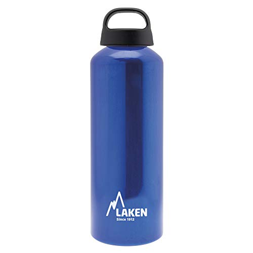 Laken Classic Alu Trinkflasche Weite Öffnung Schraubdeckel mit Schlaufe, BPA frei Aluminiumtrinkflasche, 750ml, Blau Laken Classic Alu Trinkflasche Weite Öffnung Schraubdeckel mit Schlaufe, BPA frei Aluminiumtrinkflasche, 750ml, Blau von Laken