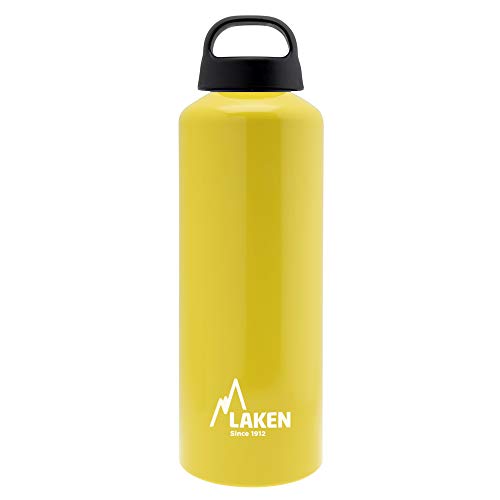 Laken Classic Alu Trinkflasche Weite Öffnung Schraubdeckel mit Schlaufe, BPA frei Aluminiumtrinkflasche, 750ml, Gelb Laken Classic Alu Trinkflasche Weite Öffnung Schraubdeckel mit Schlaufe, BPA frei Aluminiumtrinkflasche, 750ml, Gelb von Laken