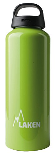 Laken Classic Trinkflasche weite Öffnung Schraubdeckel mit Schlaufe - 0.75L, Apfelgrün von Laken