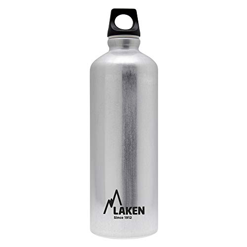 Laken Futura Alu Trinkflasche Schmale Öffnung Schraubdeckel mit Schlaufe 0,75L, Silber Laken Futura Alu Trinkflasche Schmale Öffnung Schraubdeckel mit Schlaufe 0,75L, Silber von Laken