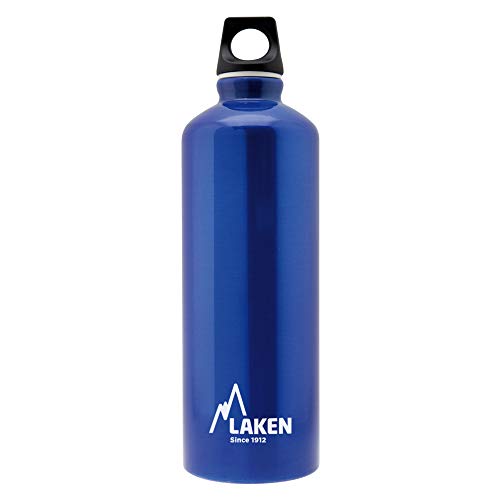 Laken Futura Alu Trinkflasche Schmale Öffnung Schraubdeckel mit Schlaufe 0,75L, Blau Laken Futura Alu Trinkflasche Schmale Öffnung Schraubdeckel mit Schlaufe 0,75L, Blau von Laken