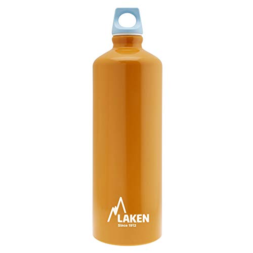 Laken Futura Alu Trinkflasche Schmale Öffnung Schraubdeckel mit Schlaufe 1L, Orange Laken Futura Alu Trinkflasche Schmale Öffnung Schraubdeckel mit Schlaufe 1L, Orange von Laken