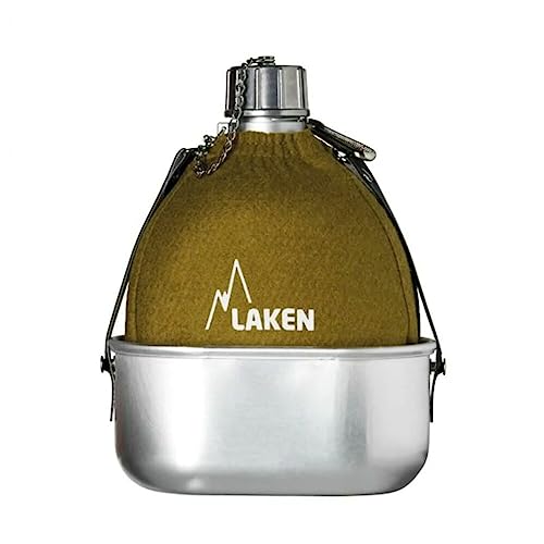 Laken M10265 - Aluflasche Classic 112 mit Topf, Kaki Laken M10265 - Aluflasche Classic 112 mit Topf, Kaki von Laken