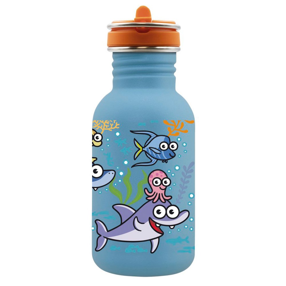 Laken Sea Friends 500 Ml Stainless Steel Bottle Blau von Laken