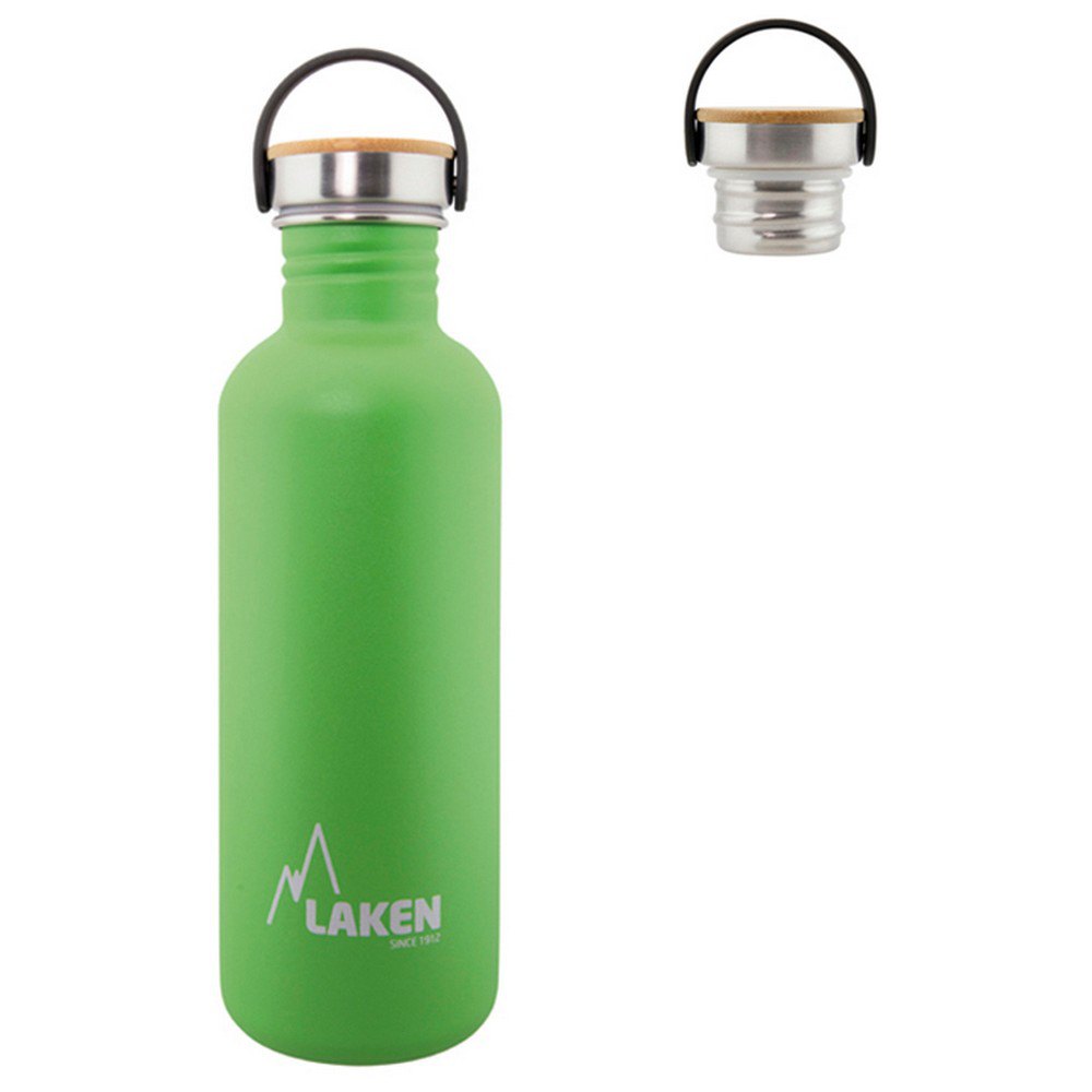 Laken Stainless Steel Steel Bottle Basic Bamboo Grün von Laken