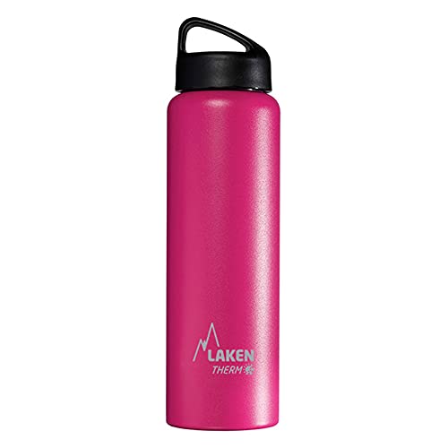 Laken Thermo Classic Thermosflasche Isolierflasche Edelstahl Trinkflasche weite Öffnung - 1 Liter, Fuchsia Laken Thermo Classic Thermosflasche Isolierflasche Edelstahl Trinkflasche weite Öffnung - 1 Liter, Fuchsia von Laken