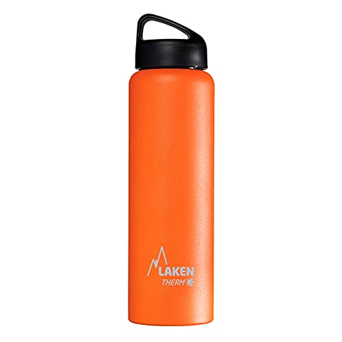 Laken Thermo Classic Thermosflasche Isolierflasche Edelstahl Trinkflasche weite Öffnung - 1 Liter, orange Laken Thermo Classic Thermosflasche Isolierflasche Edelstahl Trinkflasche weite Öffnung - 1 Liter, orange von Laken