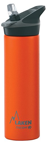 Laken Jannu Thermo-Wasserflasche mit Vakuumisolierung, doppelwandig aus Edelstahl 18/8, bis zu 24 Stunden kalt, orange, 750 ml Laken Jannu Thermo-Wasserflasche mit Vakuumisolierung, doppelwandig aus Edelstahl 18/8, bis zu 24 Stunden kalt, orange, 750 ml von Laken