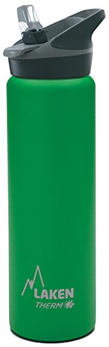 Laken Thermo Jannu Trinkflasche aus Edelstahl, Thermosflasche Vakuumisoliert; Trinkkappe mit Strohhalm 0,75l TJ7, Grün Laken Thermo Jannu Trinkflasche aus Edelstahl, Thermosflasche Vakuumisoliert; Trinkkappe mit Strohhalm 0,75l TJ7, Grün von Laken