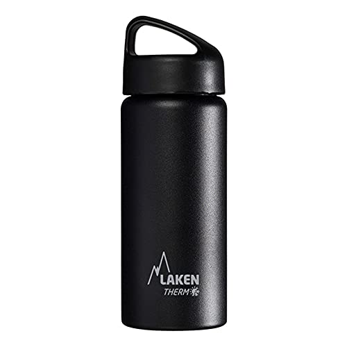 Laken Trinkflasche Classico Weit, Black, 0.5 Liter, TA5N Laken Trinkflasche Classico Weit, Black, 0.5 Liter, TA5N von Laken