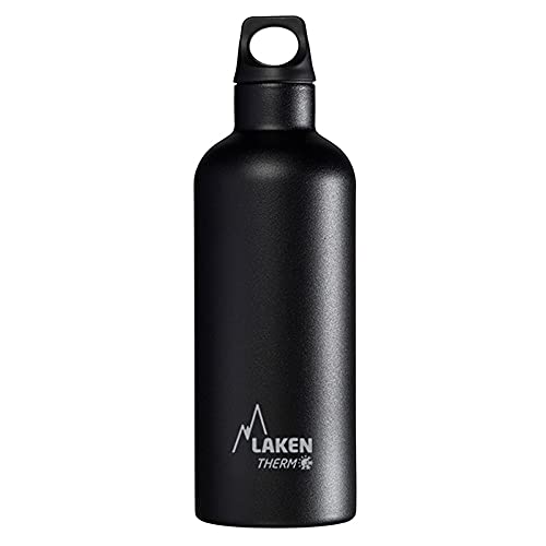 Laken Trinkflasche Futura Schmal, Black, 0.5 Liter, TE5N von Laken
